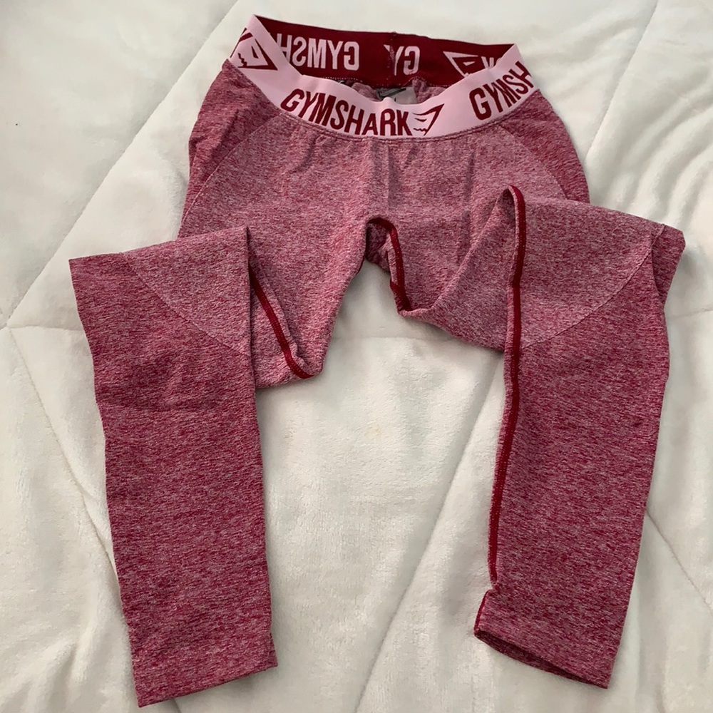 Red Gym Shark Leggings